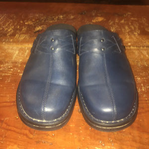Clarks Navy Blue Mule Clogs